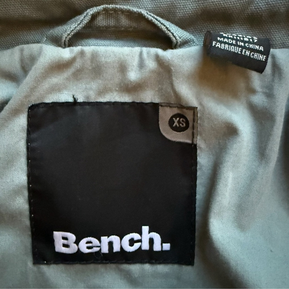 Bench Blue Grey Cargo Utility Jacket Size XS Streetwear Casual Lightweight - Picture 3 of 16